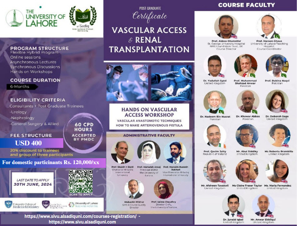 SIVU Renal Transplant and Nephrology Course
